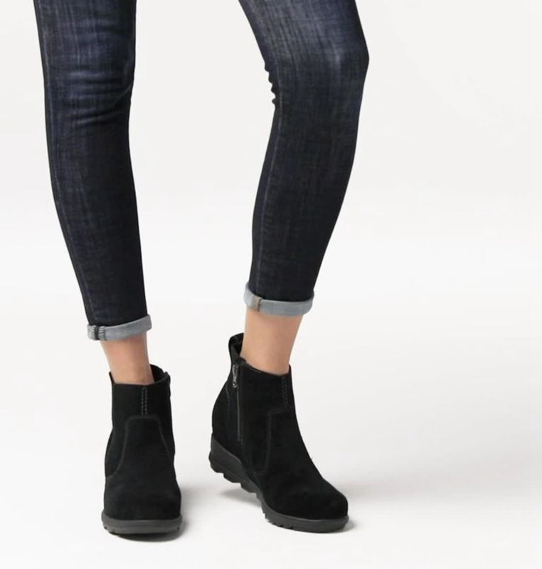 Sorel Dam Wedges Svarta - Evie™ Bootie - DJR-397586